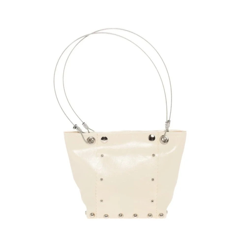 Hardwear by Renee Silver Glitter Small Runway Bag Wood Industrial